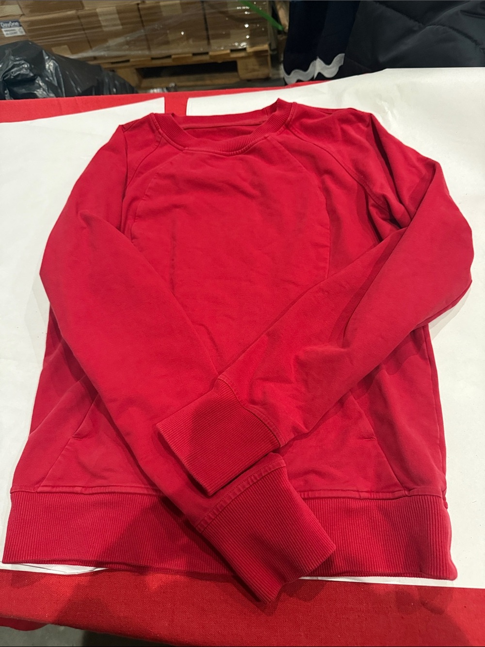 lululemon athletica Red Crewneck Sweater